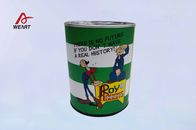 Popeye Spinach Vegetable Can Recycled Paper Gift Box With Plastic Lid , Custom logo