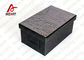 中国 黒いふたOEMが付いている革によって塗られる決め付けられたプロダクト ボール紙のギフト用の箱 輸出国