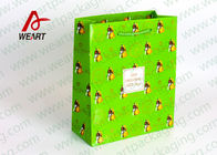 Cotton / Ribbon Handled Medium Christmas Paper Gift Bags /Matte Lamiantion