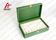 Green Paper Jewelry Gift Boxes , Custom Embossed Personalized Boxes For Business